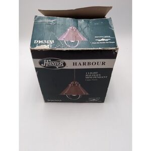 Hunter Harbour D163433 1  Mini Pendant Copper Finish  Open Box